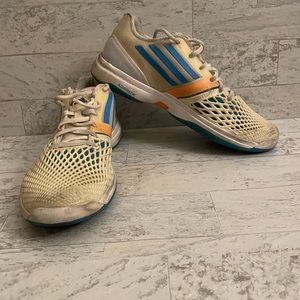 Adidas running shoes, women’s size 9.5, used in good condition no rips or tears